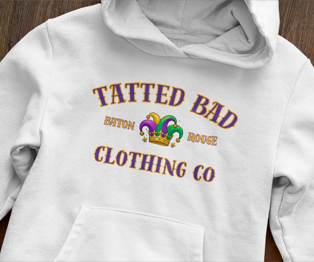 Mardi Gras Hoodie (White)