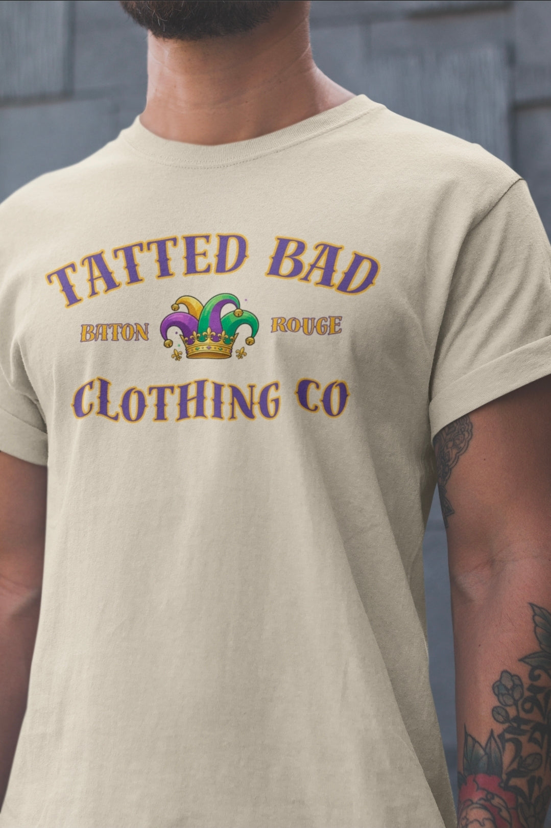 Mardi Gras T-Shirt (off white)